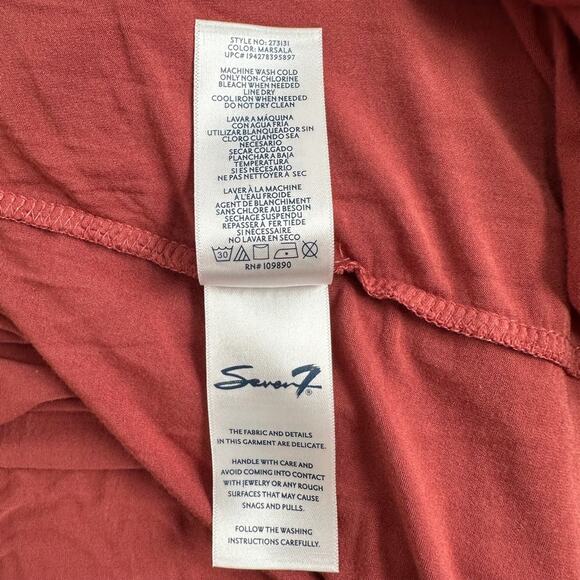 NWT Seven7 Womens Coral and White Sleeveless Maxi Shift Knit Dress- Size XXL - Picture 11 of 12